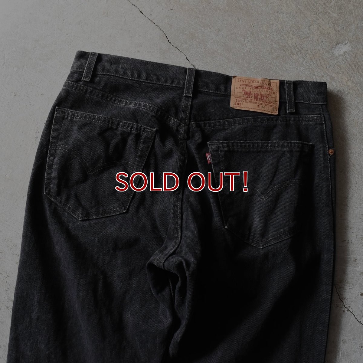 画像9: 2000s Levi's 505-0260 ブラックデニム　 "MADE IN USA"　 表記W34 L34  (9)