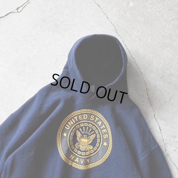 画像4: US.NAVY スウェットパーカー　 "MADE IN USA"　 表記XL 