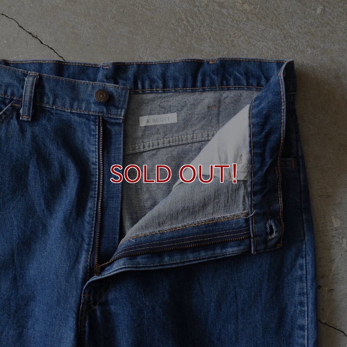 画像4: 1980s Levi's 646-0217　 "ボタン裏8"　 表記W38 L34  (4)