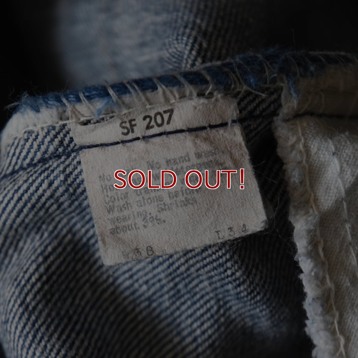 画像7: 1980s Levi's 646-0217　 "ボタン裏8"　 表記W38 L34  (7)