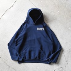 画像1: US.NAVY スウェットパーカー　 "MADE IN USA"　 表記L  (1)