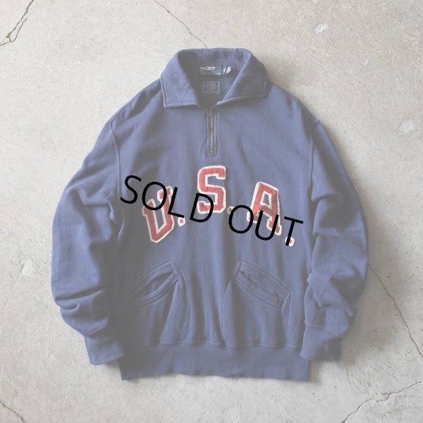 画像1: Polo by RalphLauren ハーフジップスウェット　 "2012 USA OLYMPIC TEAM"　 表記M 