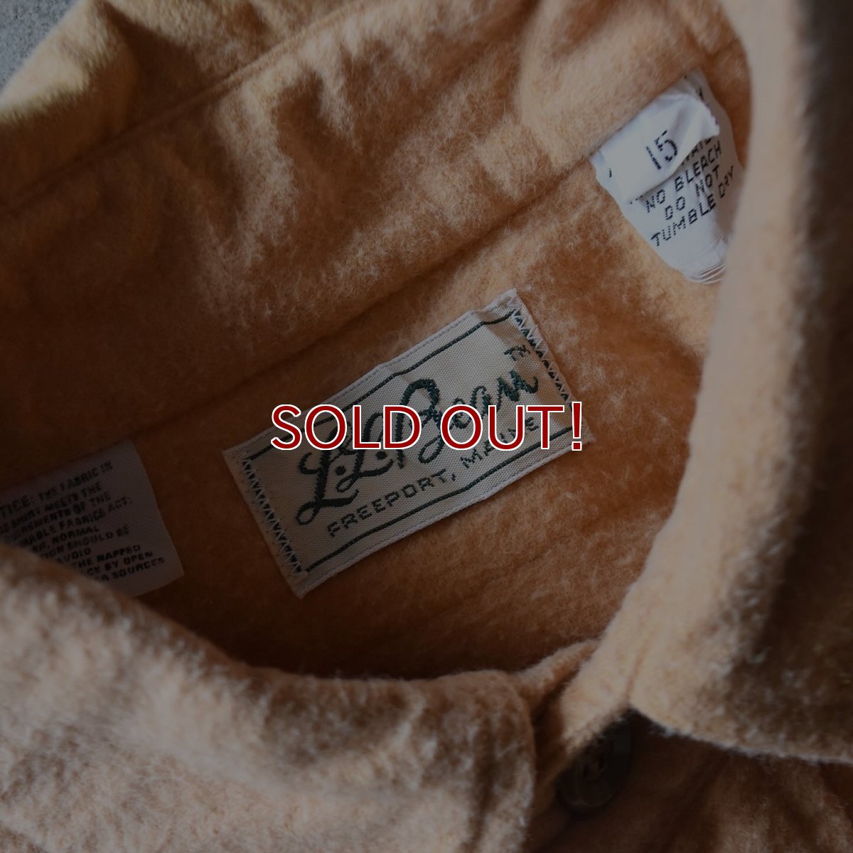 画像2: 1970s L.L.Bean シャモアクロスシャツ　 "MADE IN USA"　 表記15  (2)