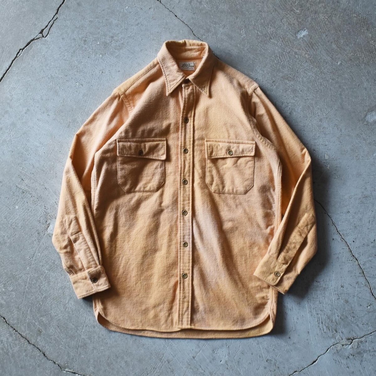 画像1: 1970s L.L.Bean シャモアクロスシャツ　 "MADE IN USA"　 表記15  (1)