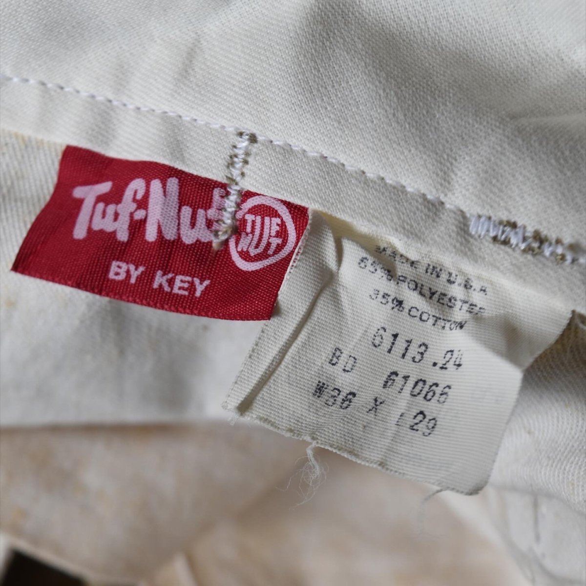 画像3: 1970s TUF NUT チノワークパンツ　 "MADE IN USA"　 表記W36 L29  (3)
