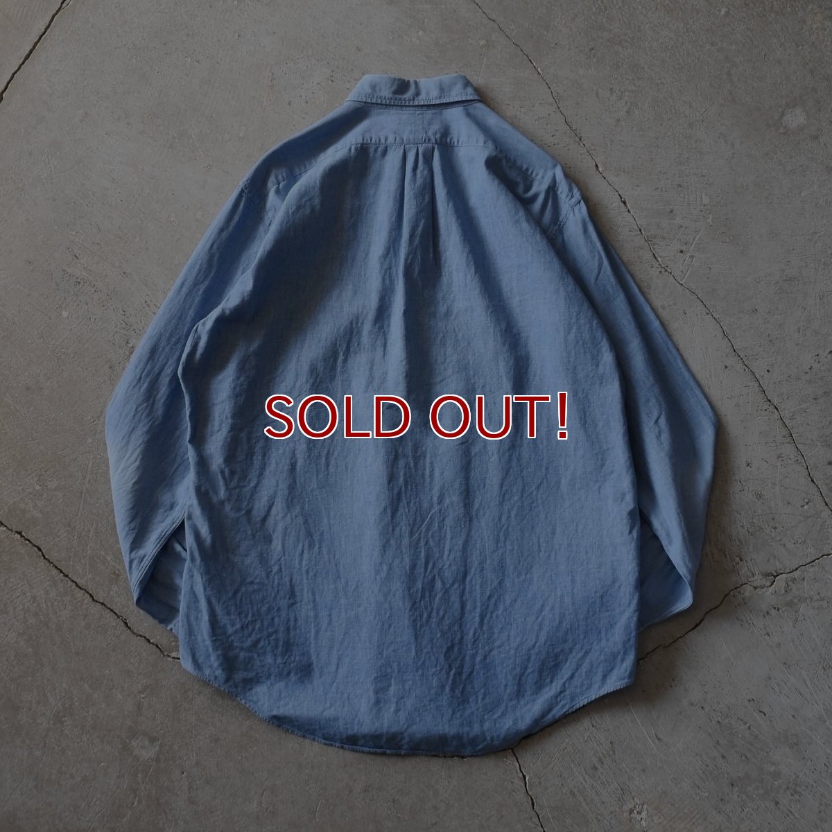 画像2: 1990s Ralph Lauren シャンブレーシャツ　 "MADE IN USA"　 表記L  (2)