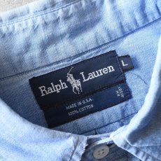 画像3: 1990s Ralph Lauren シャンブレーシャツ　 "MADE IN USA"　 表記L  (3)