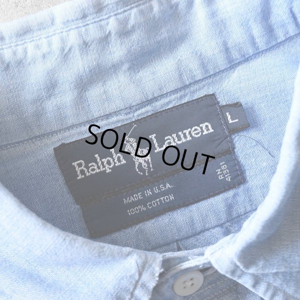 画像3: 1990s Ralph Lauren シャンブレーシャツ　 "MADE IN USA"　 表記L 