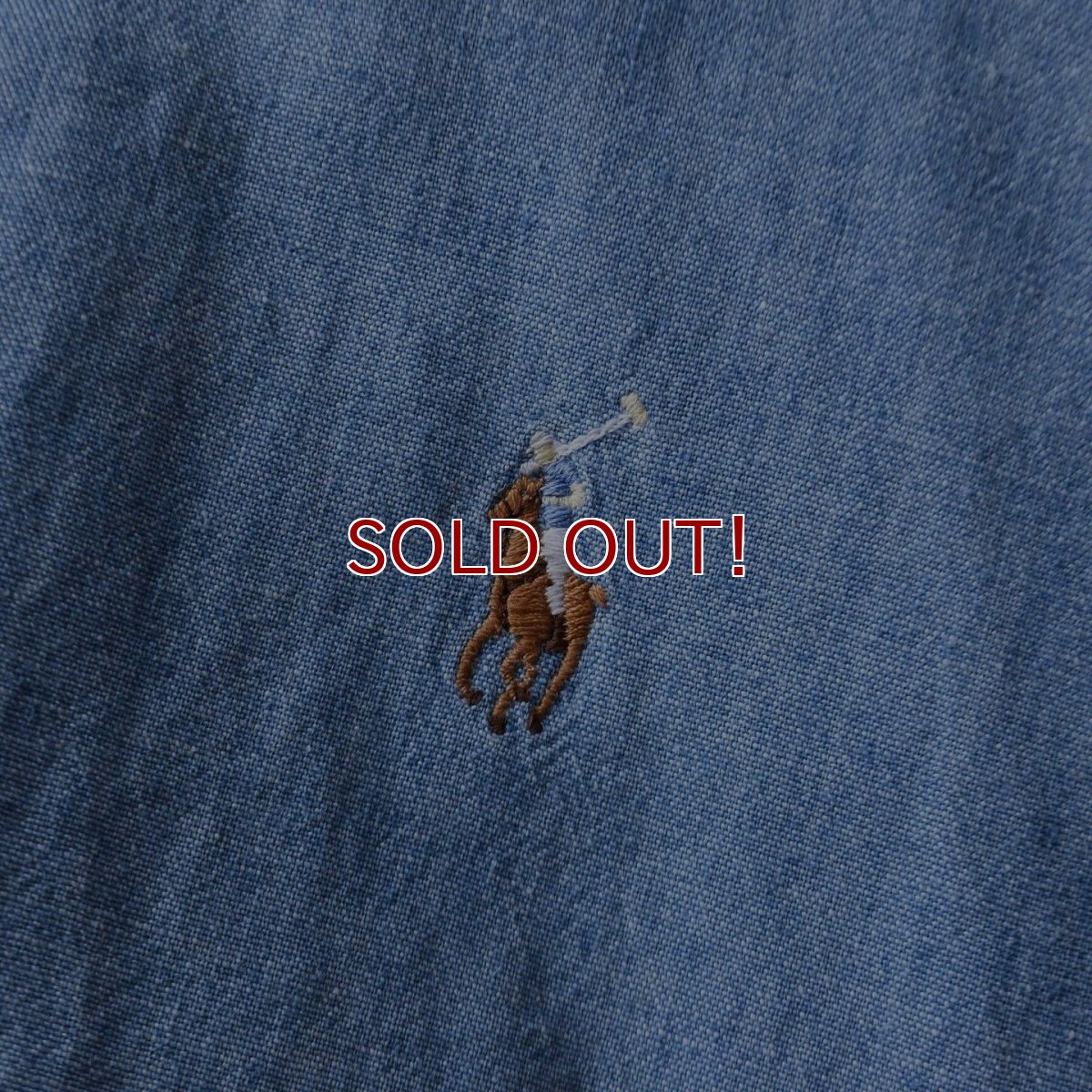 画像5: 1990s Ralph Lauren シャンブレーシャツ　 "MADE IN USA"　 表記L  (5)
