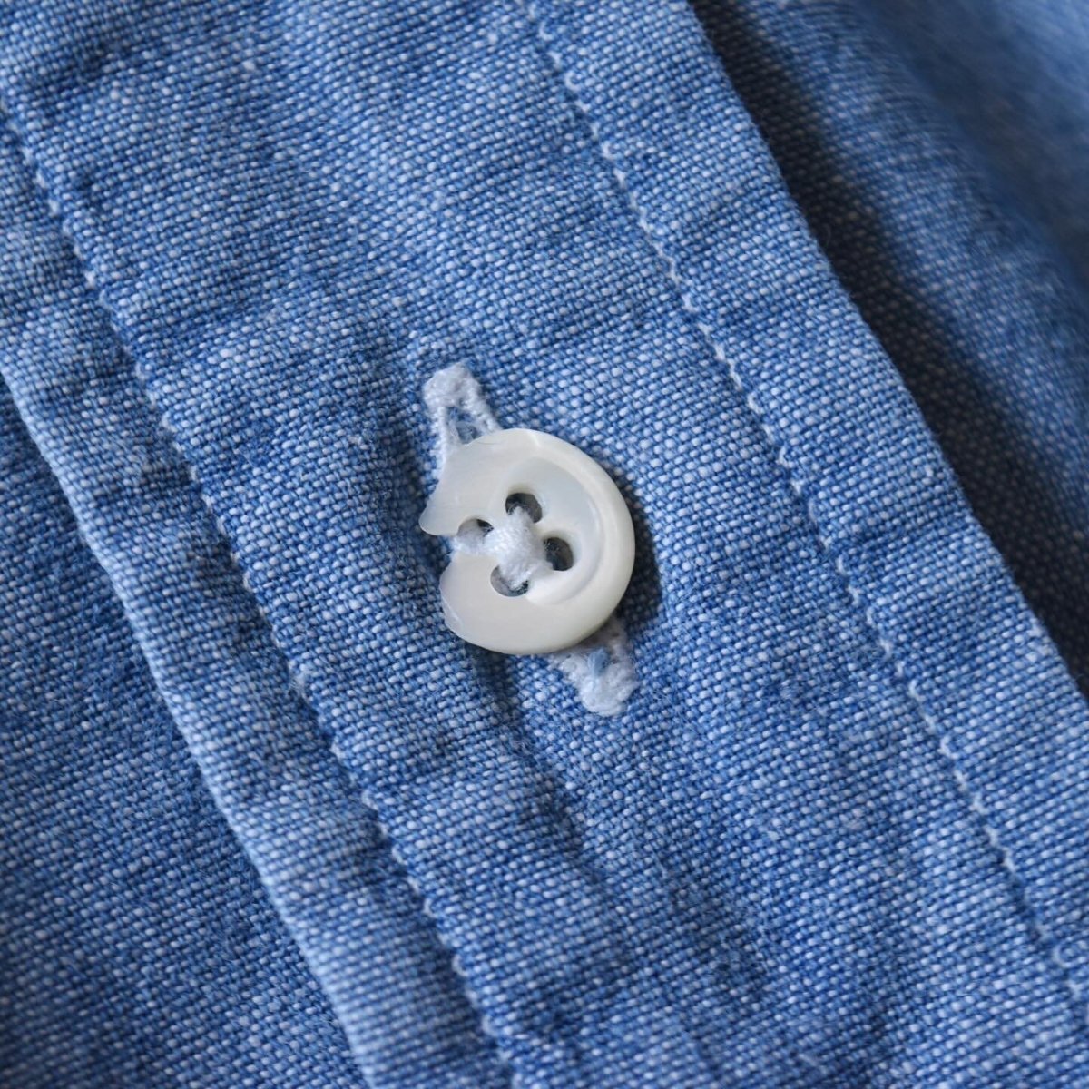 画像7: 1990s Ralph Lauren シャンブレーシャツ　 "MADE IN USA"　 表記L  (7)