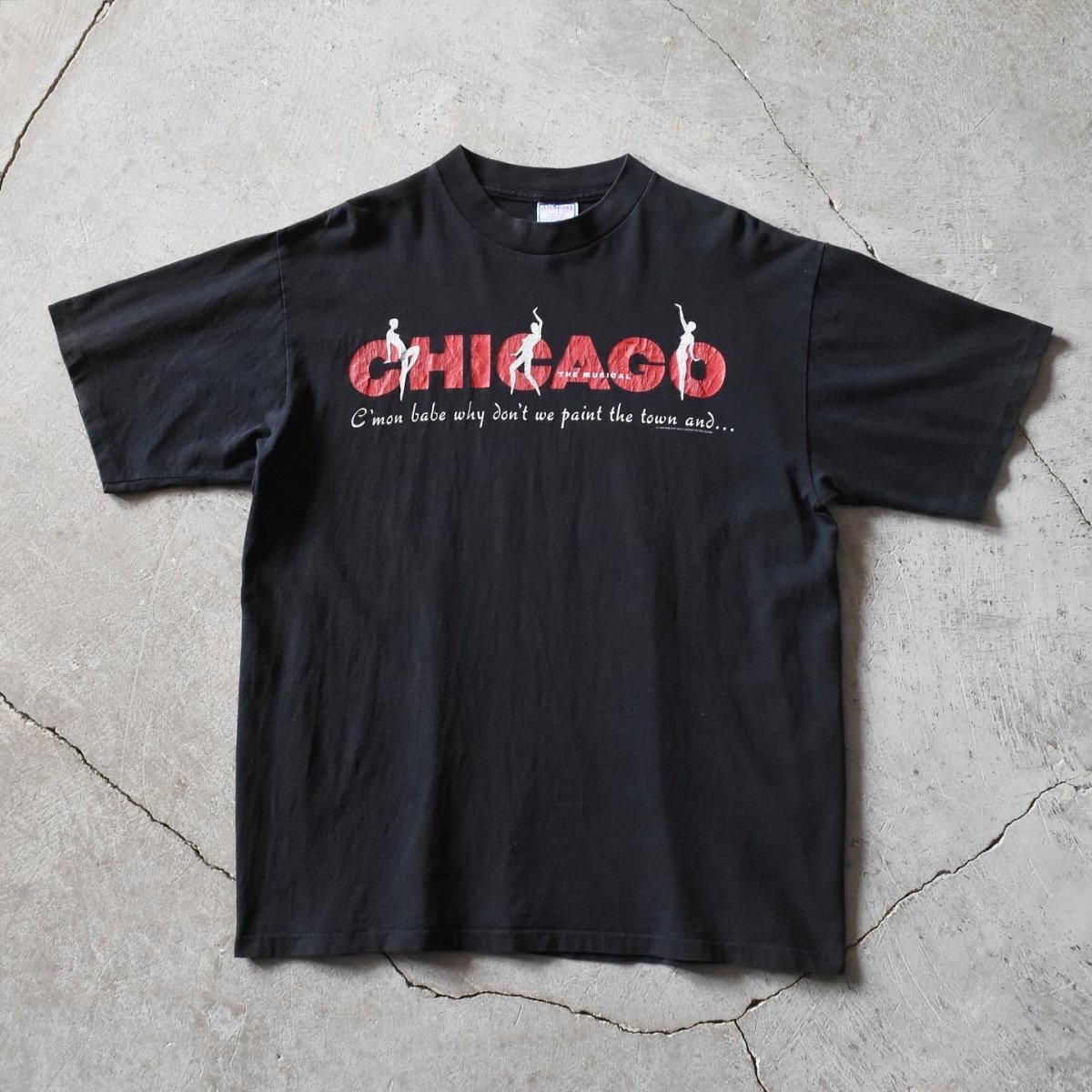 画像1: 1990s CHICAGO THE MUSICAL ミュージカルTシャツ　 "MADE IN USA"　 表記XL  (1)