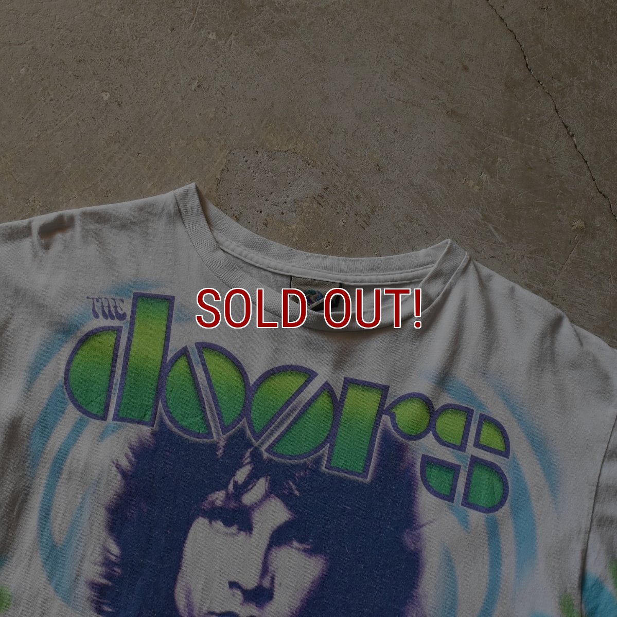 画像4: 2000s THE Doors  JIM MORISON タイダイTシャツ　 "LIQUID BLUE /MADE IN MEXICO"　 表記L  (4)
