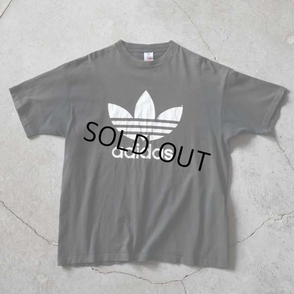 画像1: 1990s adidas トレフォイルTシャツ　 "FADE BLACK /MADE IN USA"　 表記XL 