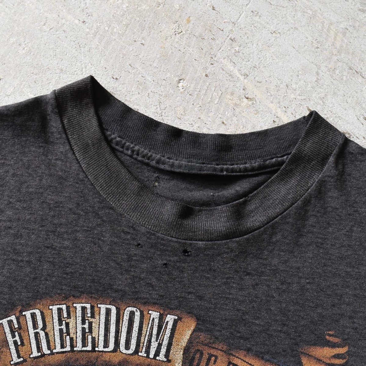 画像3: 1990s HARLEY-DAVIDSON "FREEDOM OF THE ROAD"Tシャツ　 "3D EMBLEM /MADE IN USA"　 実寸L  (3)