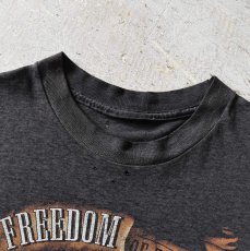 画像3: 1990s HARLEY-DAVIDSON "FREEDOM OF THE ROAD"Tシャツ　 "3D EMBLEM /MADE IN USA"　 実寸L  (3)
