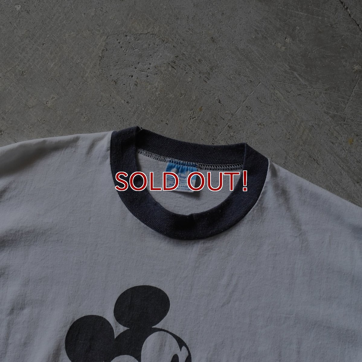 画像3: 1980s MICKEY MOUSE リンガーTシャツ　 "MADE IN USA"　 表記L  (3)
