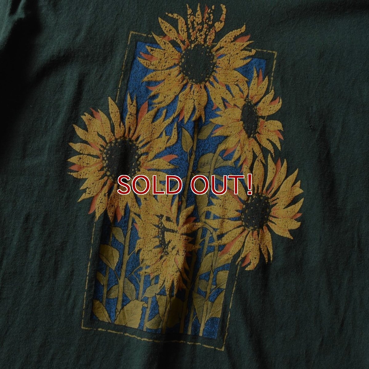 画像4: 1990s ひまわり アートTシャツ　 "MADE IN USA"　 表記L  (4)