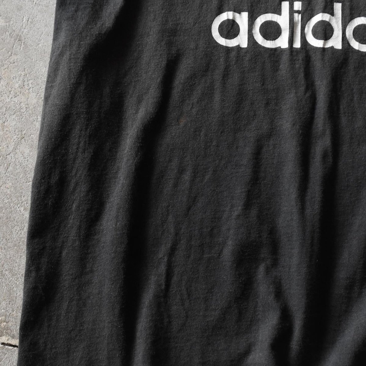 画像7: 1990s adidas トレフォイルTシャツ　 "FADE BLACK /MADE IN USA"　 表記XL  (7)