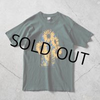 1990s ひまわり アートTシャツ　 "MADE IN USA"　 表記L 