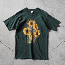 画像1: 1990s ひまわり アートTシャツ　 "MADE IN USA"　 表記L  (1)