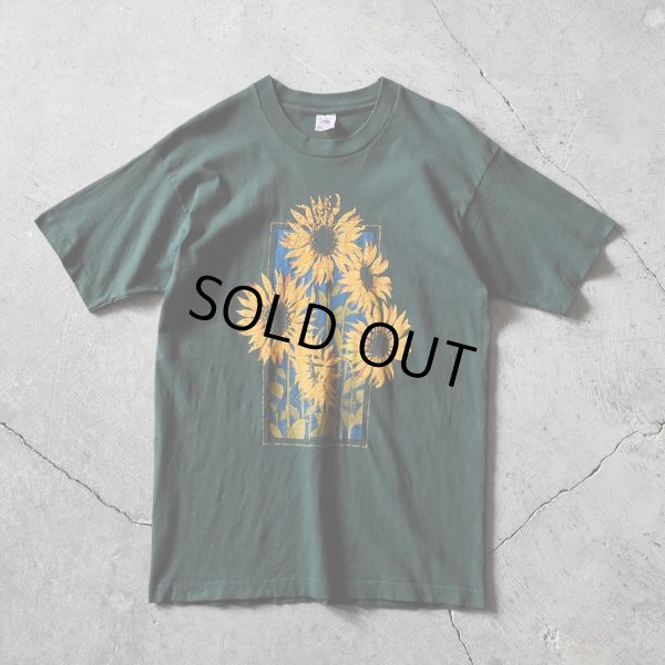 画像1: 1990s ひまわり アートTシャツ　 "MADE IN USA"　 表記L 
