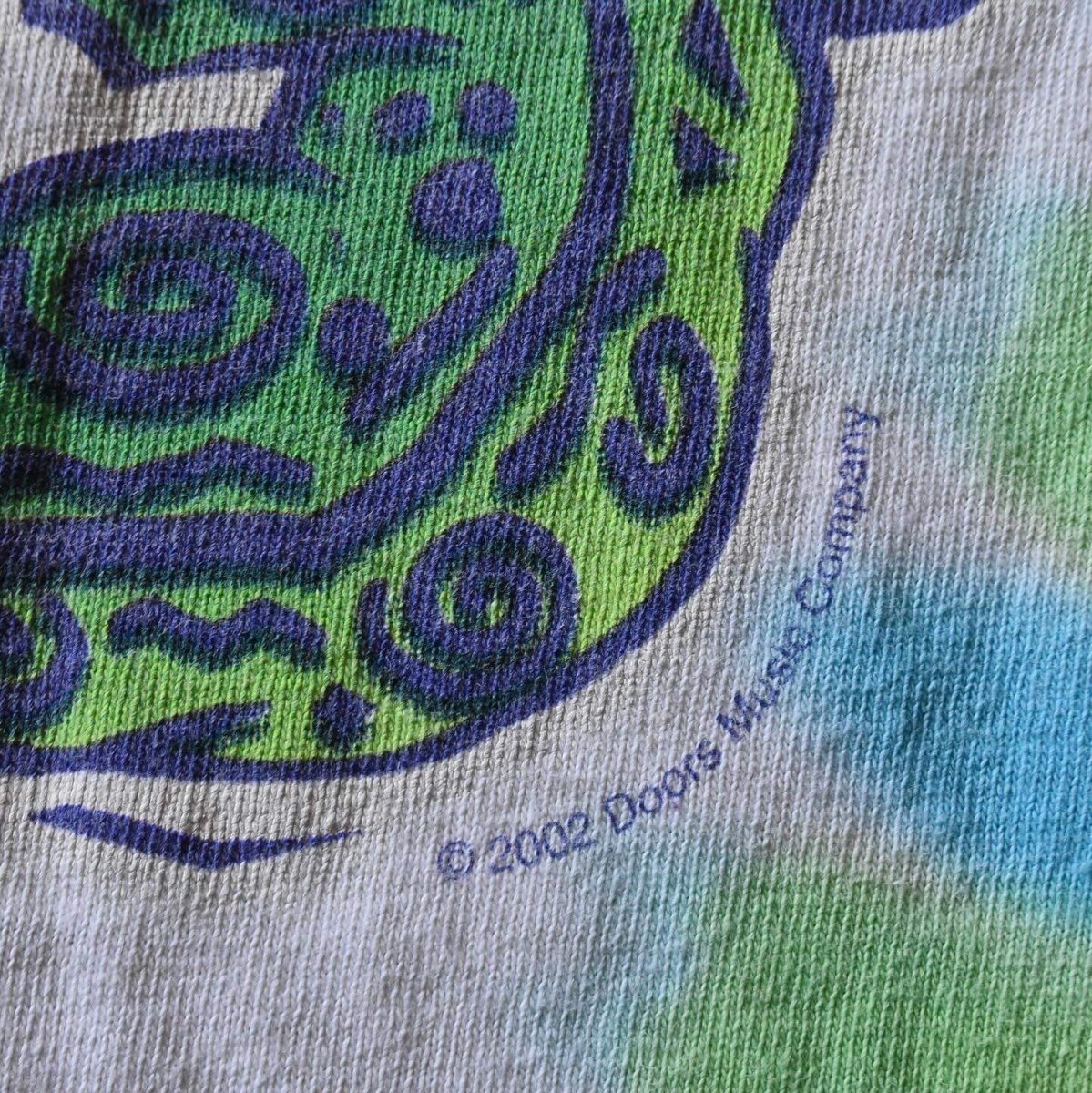 画像9: 2000s THE Doors  JIM MORISON タイダイTシャツ　 "LIQUID BLUE /MADE IN MEXICO"　 表記L  (9)