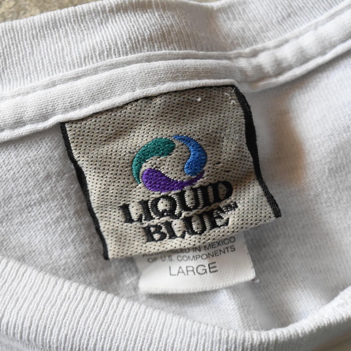 画像3: 2000s THE Doors  JIM MORISON タイダイTシャツ　 "LIQUID BLUE /MADE IN MEXICO"　 表記L  (3)