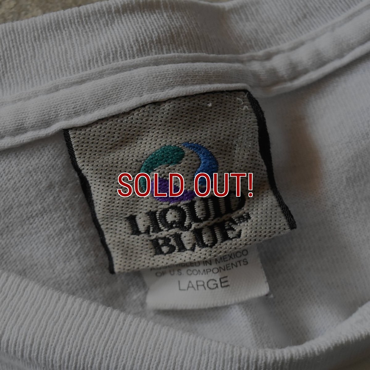 画像3: 2000s THE Doors  JIM MORISON タイダイTシャツ　 "LIQUID BLUE /MADE IN MEXICO"　 表記L  (3)