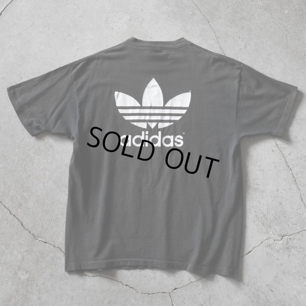 画像2: 1990s adidas トレフォイルTシャツ　 "FADE BLACK /MADE IN USA"　 表記XL 