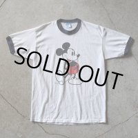 1980s MICKEY MOUSE リンガーTシャツ　 "MADE IN USA"　 表記L 