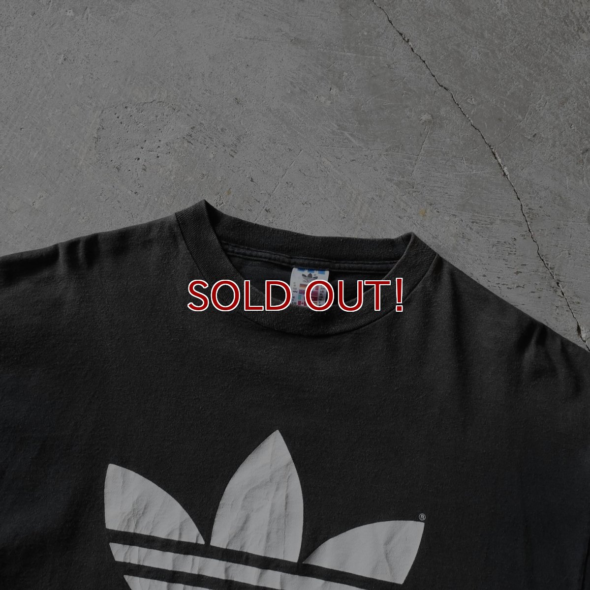 画像4: 1990s adidas トレフォイルTシャツ　 "FADE BLACK /MADE IN USA"　 表記XL  (4)
