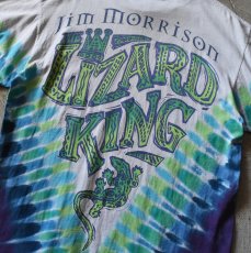 画像8: 2000s THE Doors  JIM MORISON タイダイTシャツ　 "LIQUID BLUE /MADE IN MEXICO"　 表記L  (8)