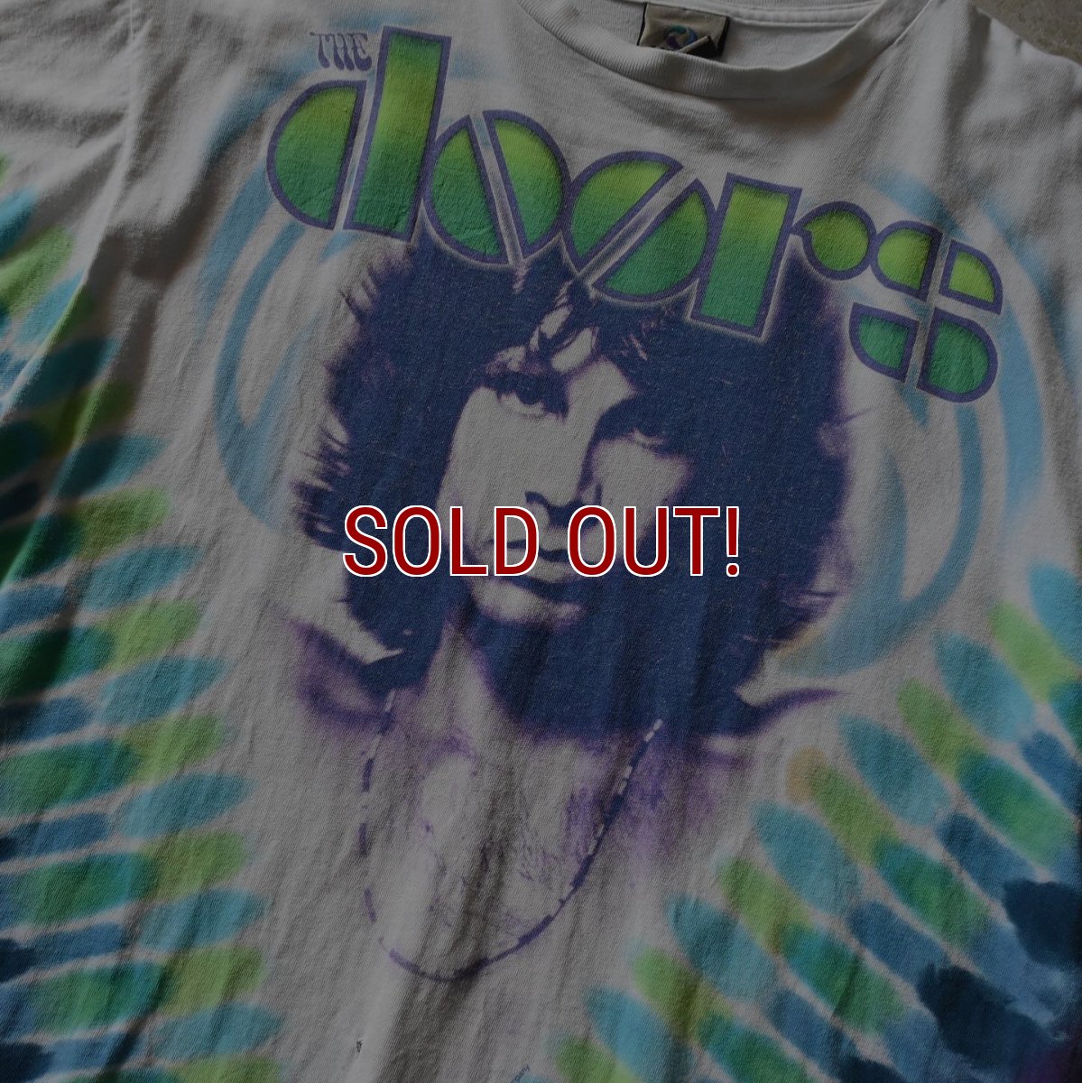 画像5: 2000s THE Doors  JIM MORISON タイダイTシャツ　 "LIQUID BLUE /MADE IN MEXICO"　 表記L  (5)