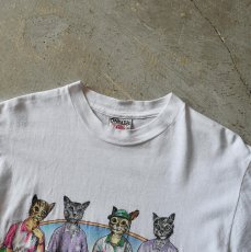 画像4: 1990s ONEITA ねご両面プリントTシャツ　 "MADE IN USA"　 表記M  (4)