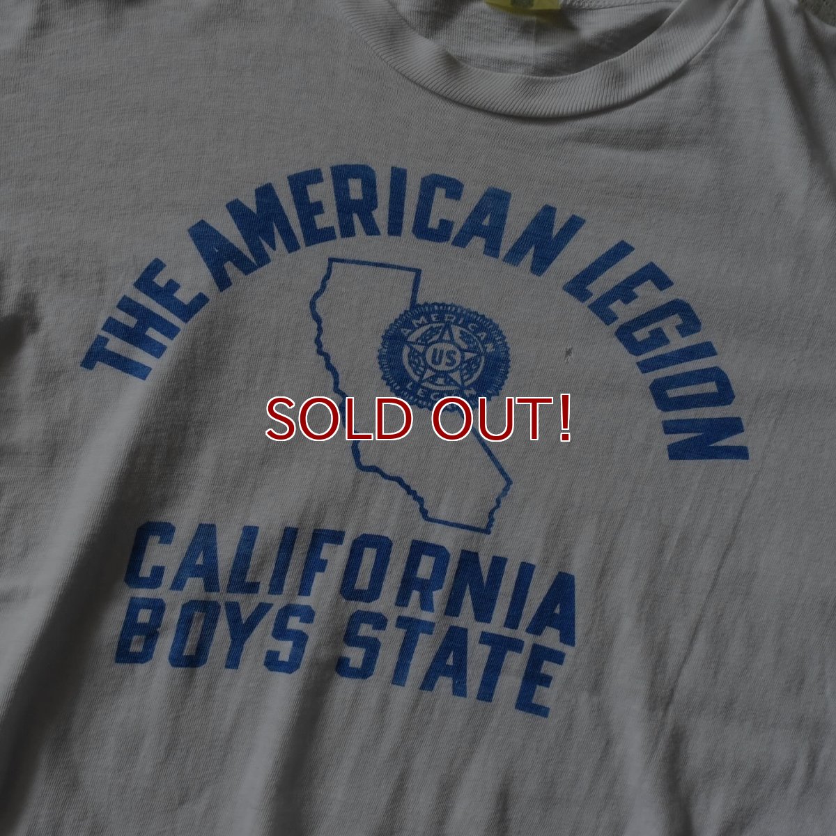 画像4: 1950s AMERICAN LEGION 染込みプリントTシャツ　 "MADE IN USA"　 表記L  (4)