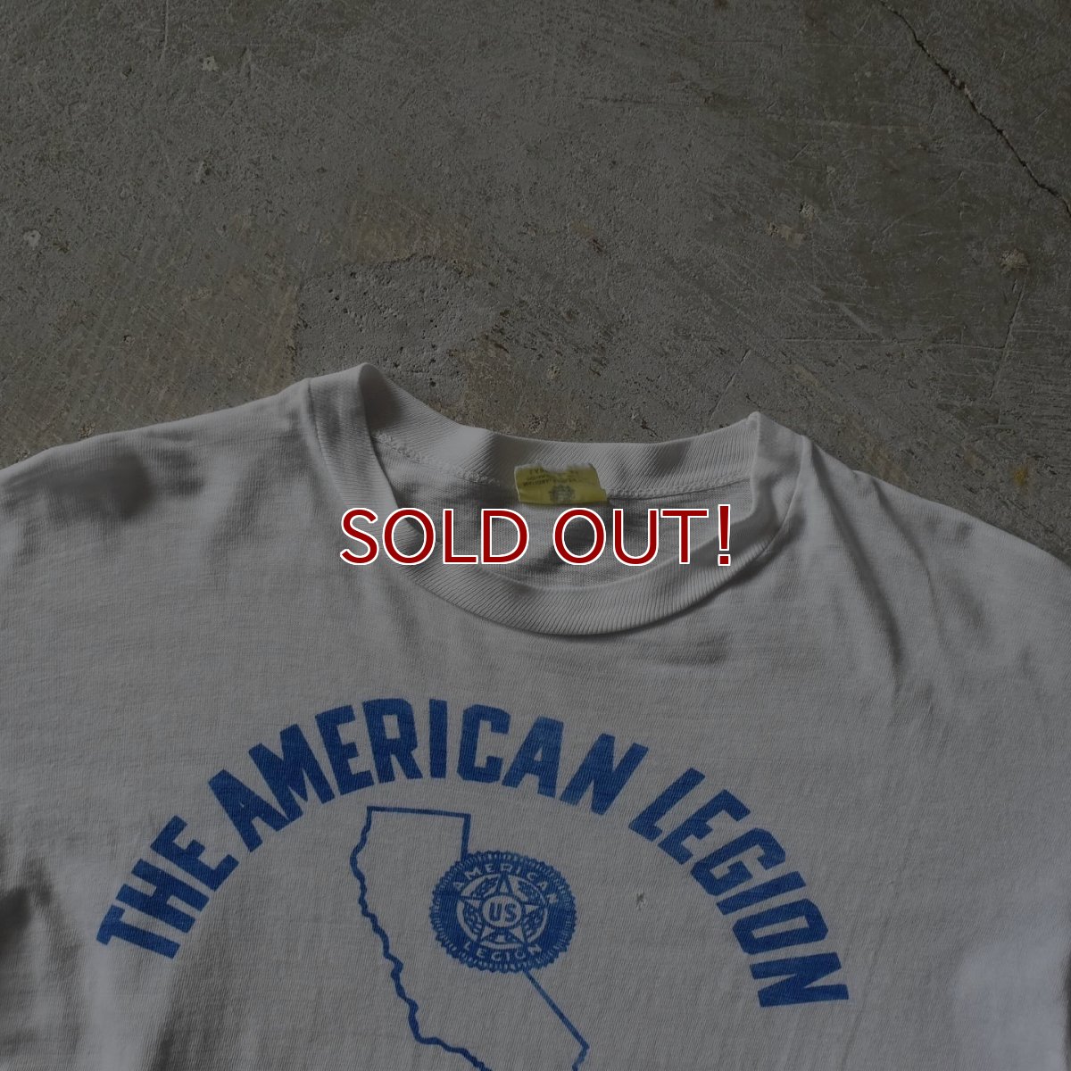 画像3: 1950s AMERICAN LEGION 染込みプリントTシャツ　 "MADE IN USA"　 表記L  (3)