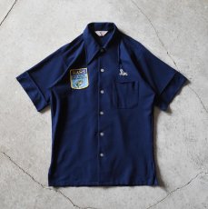 画像2: 1970s Pla-Shirt by Dunbrooke BASS FISHING CLUB　半袖シャツ　 "MADE IN USA"　 実寸M  (2)