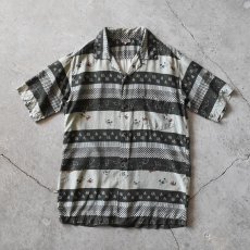 画像1: 1950s YAMASAKIS OF WAIKIKI ハワイアンシャツ　 "MADE IN HAWAII"　 表記L  (1)