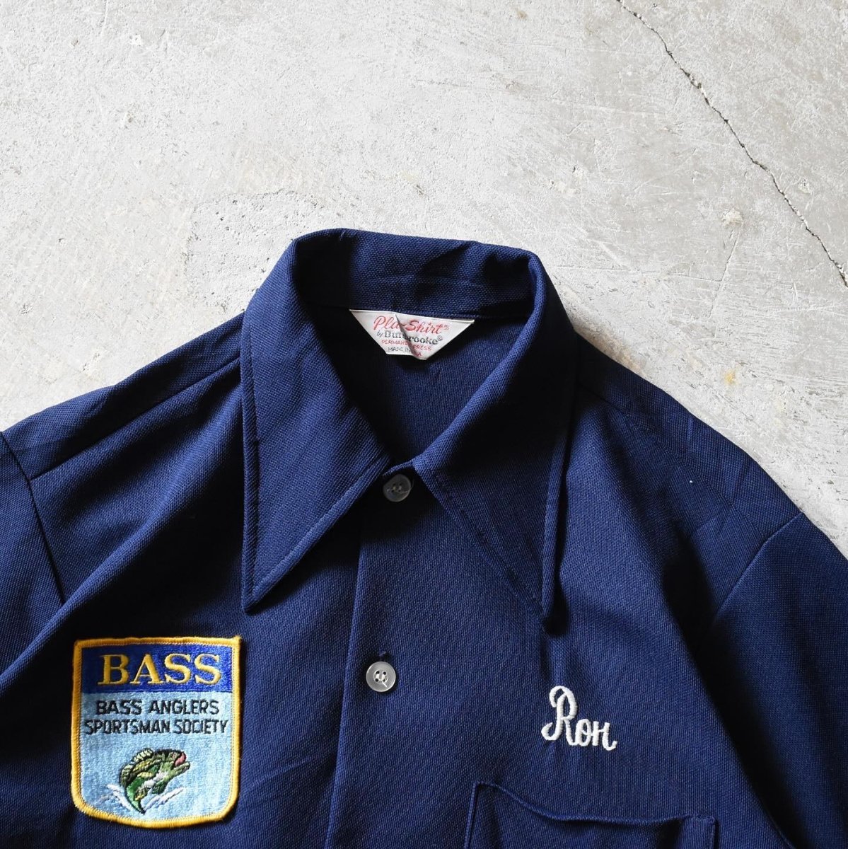 画像5: 1970s Pla-Shirt by Dunbrooke BASS FISHING CLUB　半袖シャツ　 "MADE IN USA"　 実寸M  (5)