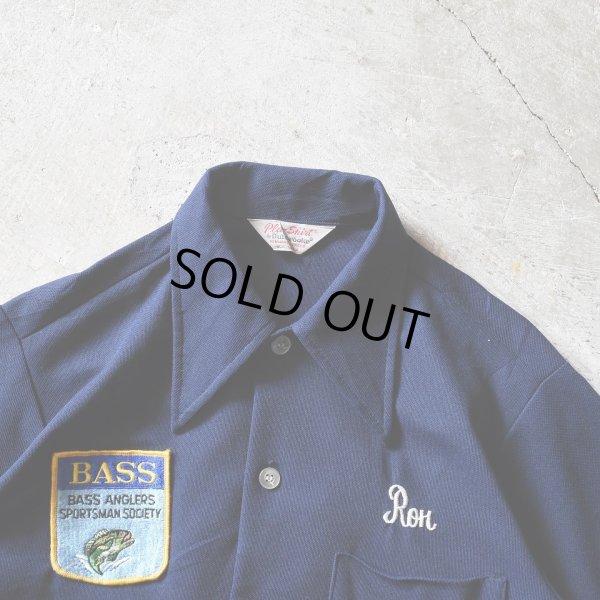 画像5: 1970s Pla-Shirt by Dunbrooke BASS FISHING CLUB　半袖シャツ　 "MADE IN USA"　 実寸M 