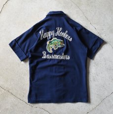 画像3: 1970s Pla-Shirt by Dunbrooke BASS FISHING CLUB　半袖シャツ　 "MADE IN USA"　 実寸M  (3)