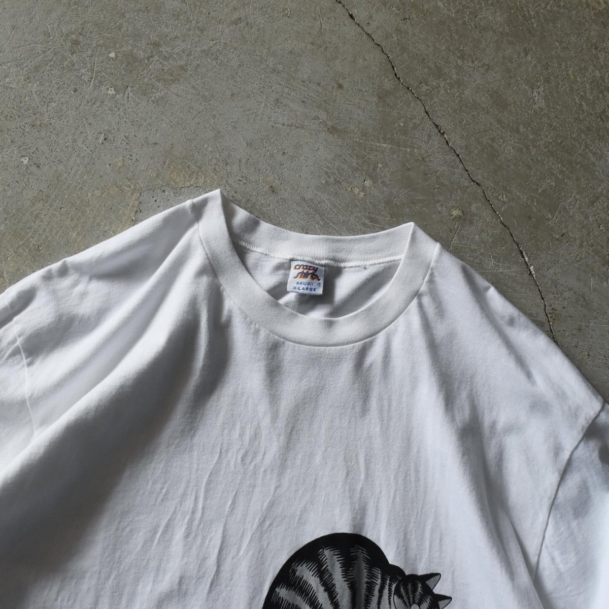 画像5: 1990s CRAZY SHIRTS クリバンキャットTシャツ　 "MADE IN USA"　 表記XL  (5)