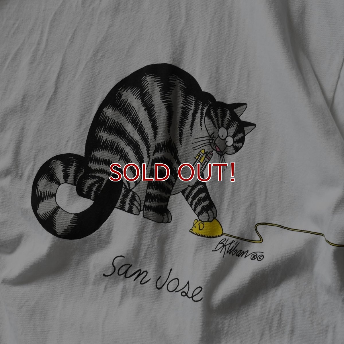 画像6: 1990s CRAZY SHIRTS クリバンキャットTシャツ　 "MADE IN USA"　 表記XL  (6)