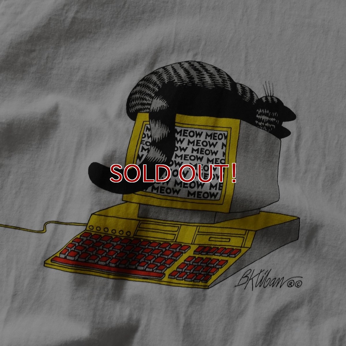 画像8: 1990s CRAZY SHIRTS クリバンキャットTシャツ　 "MADE IN USA"　 表記XL  (8)