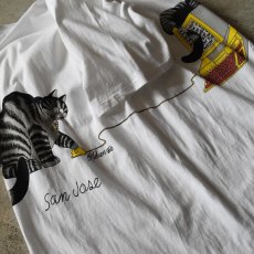 画像7: 1990s CRAZY SHIRTS クリバンキャットTシャツ　 "MADE IN USA"　 表記XL  (7)