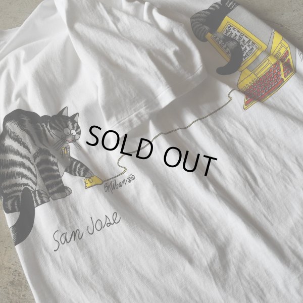 画像7: 1990s CRAZY SHIRTS クリバンキャットTシャツ　 "MADE IN USA"　 表記XL 