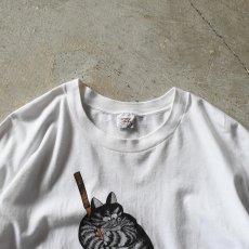 画像5: 1990s CRAZY SHIRTS クリバンキャットTシャツ　 "MADE IN USA"　 表記XL  (5)