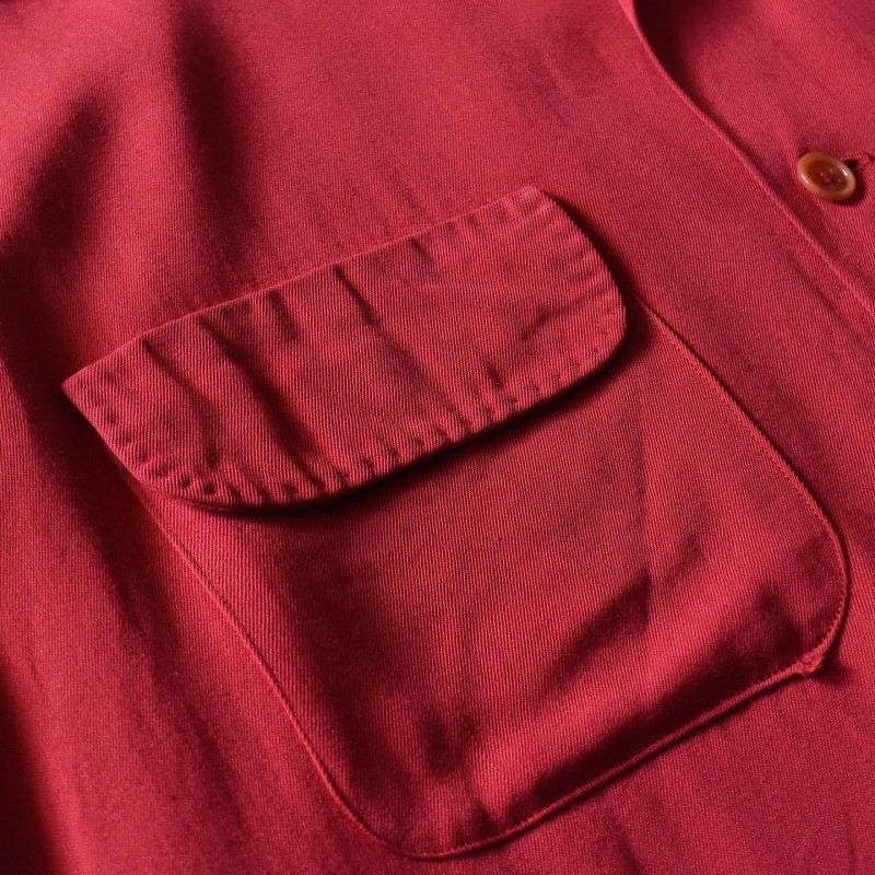 1940-50s MONTGOMERY WARD CALIFORNIA レーヨンギャバジンシャツ 