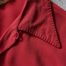 画像6: 1940-50s MONTGOMERY WARD CALIFORNIA レーヨンギャバジンシャツ　 "MADE IN USA"　 表記L  (6)