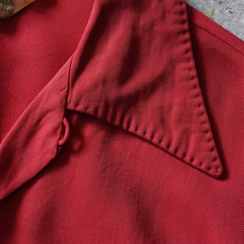 1940-50s MONTGOMERY WARD CALIFORNIA レーヨンギャバジンシャツ 